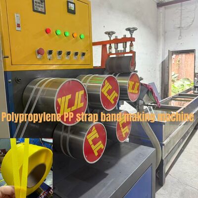 Ligne de production de feuillard PP à six sangles 350-380 kg/h Ligne d'extrusion PP recyclé avec moteur GUGAO