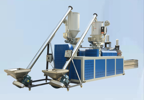 pp réutilisés par 0.5-1.5mm attachent faire à machine l'équipement jumel d'extrusion de vis