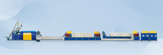 2 ceintures pp attachent la ligne 100kg/h d'extrusion de bande