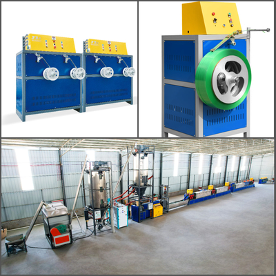 La ceinture de emballage d'ANIMAL FAMILIER/attachent du ruban adhésif aux machines de expulsion pour emballer avec la machine à emballer complètement automatique réutilisée par 100% de flocons de bouteille