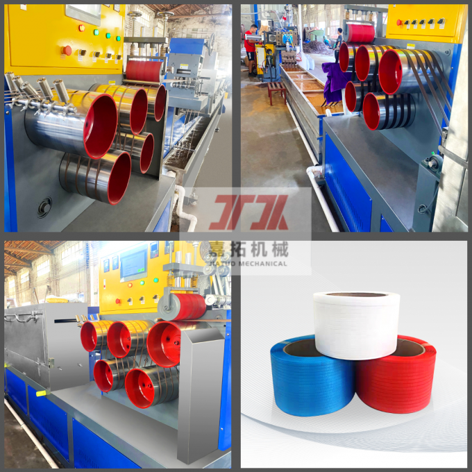 Courroie de emballage en plastique de pp faisant la machine emballant attachant la chaîne de production de ceinture 3